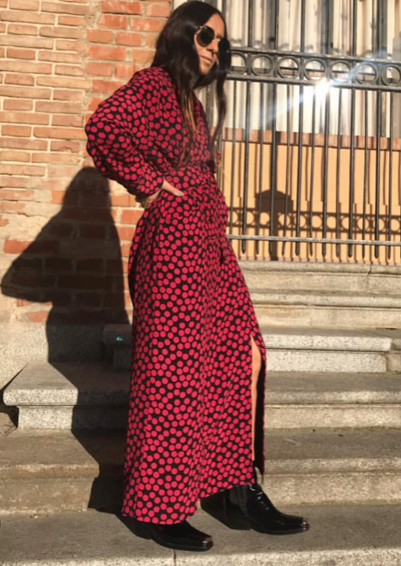 zara limited edition polka dot dress